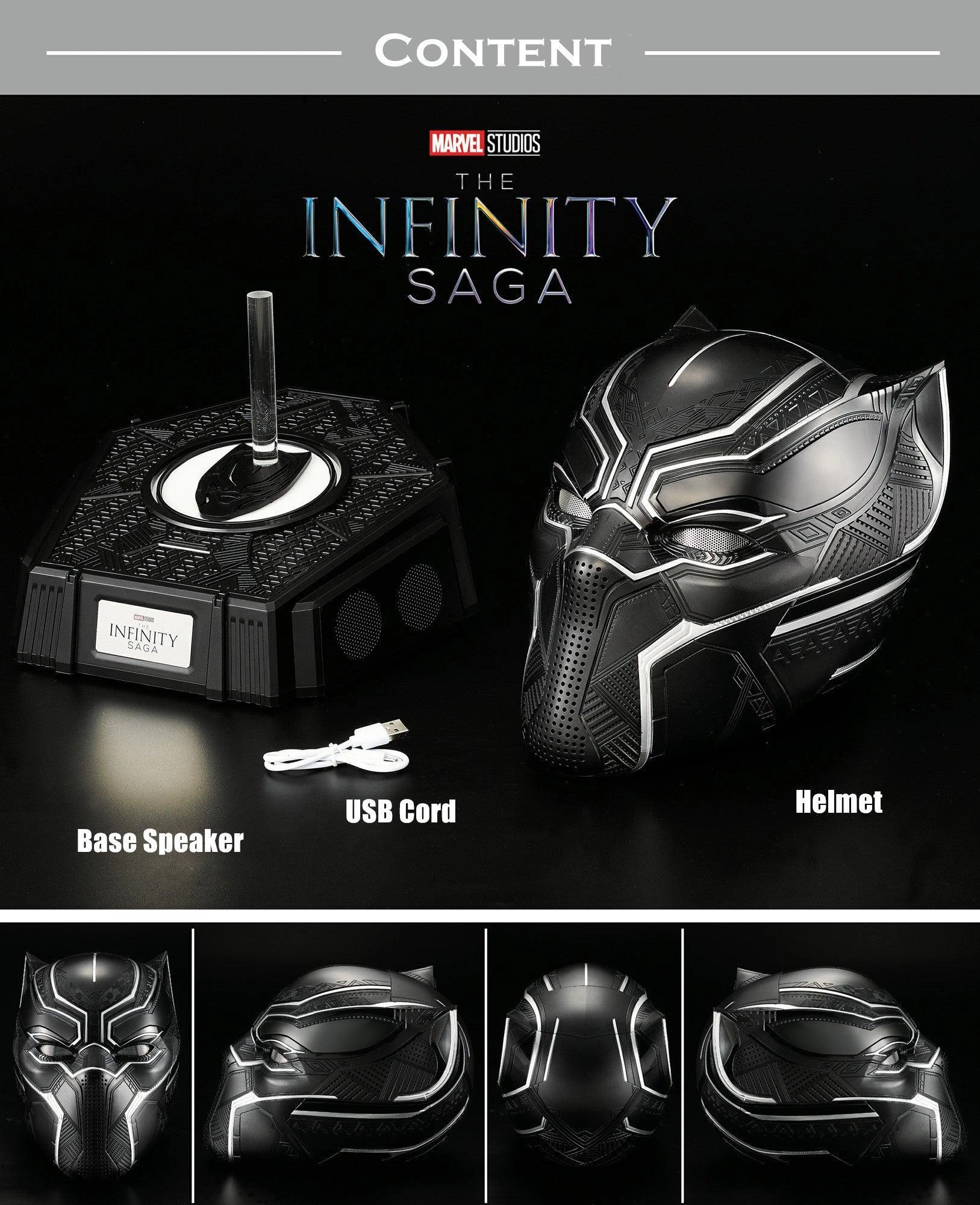 Wakanda Forever Black Panther Mask Replica with Sound